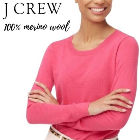 J. Crew Sweaters - J. Crew Bubble Gum Pink Tippi Merino wool sweater Med